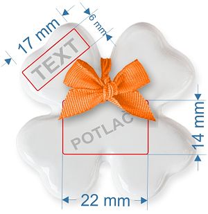 055R Štvorlístok malý+stuha
